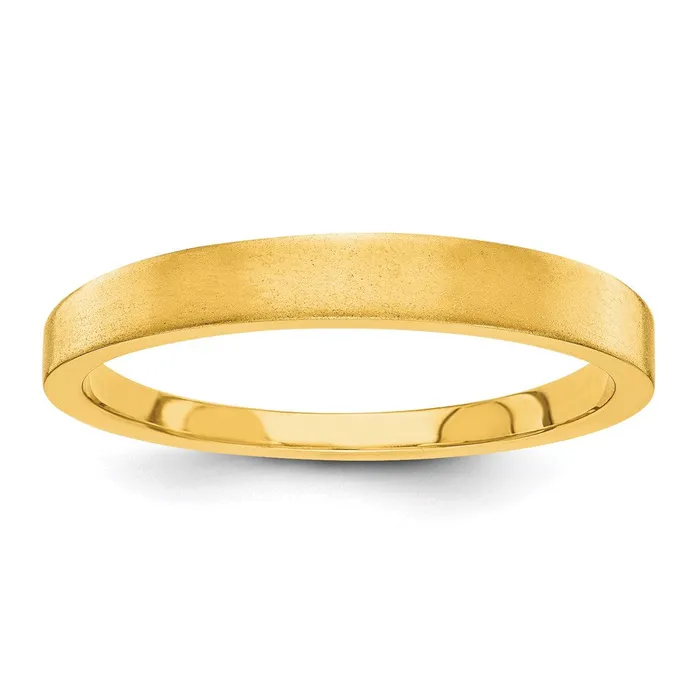 Rings Solid 10K Yellow Gold 3mm Tapered Satin MensWomens Wedding Band Ring Size 75 Goldia Rings Solid 10K Yellow Gold 3mm Tapered Satin MensWomens Wedding Band Ring Size 75 Goldia