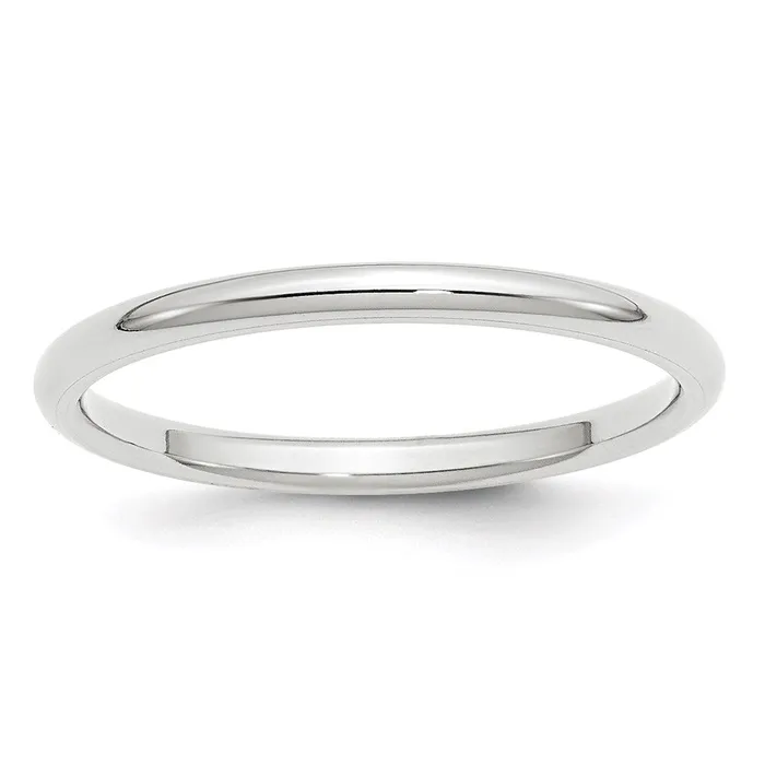 Solid 10K White Gold 2mm Standard Comfort Fit MensWomens Wedding Band Ring Size 6 Goldia Rings Solid 10K White Gold 2mm Standard Comfort Fit MensWomens Wedding Band Ring Size 6 Goldia Rings
