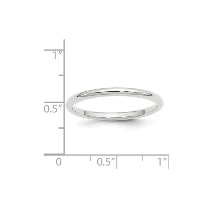 Solid 10K White Gold 2mm Standard Comfort Fit MensWomens Wedding Band Ring Size 6 Goldia Rings Solid 10K White Gold 2mm Standard Comfort Fit MensWomens Wedding Band Ring Size 6 Goldia Rings