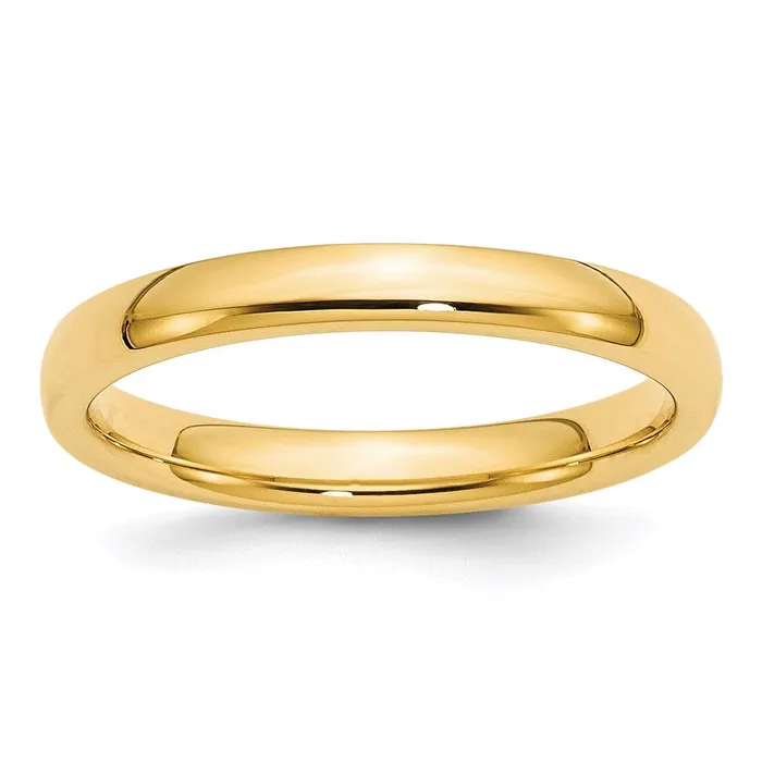 Solid 10K Yellow Gold 3mm Comfort Fit MensWomens Wedding Band Ring Size 95 Goldia Rings Solid 10K Yellow Gold 3mm Comfort Fit MensWomens Wedding Band Ring Size 95 Goldia Rings