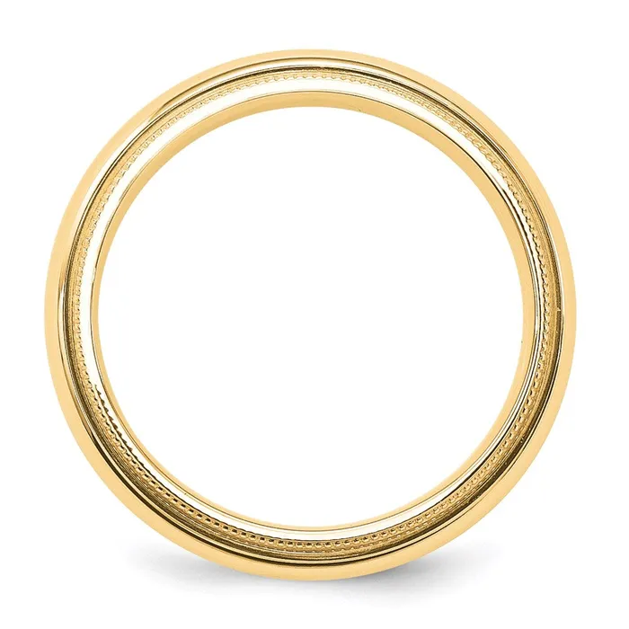 Solid 10K Yellow Gold 5mm Milgrain Comfort Wedding MensWomens Wedding Band Ring Size 8 Goldia Rings Solid 10K Yellow Gold 5mm Milgrain Comfort Wedding MensWomens Wedding Band Ring Size 8 Goldia Rings
