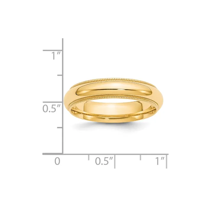 Solid 10K Yellow Gold 5mm Milgrain Comfort Wedding MensWomens Wedding Band Ring Size 8 Goldia Rings Solid 10K Yellow Gold 5mm Milgrain Comfort Wedding MensWomens Wedding Band Ring Size 8 Goldia Rings