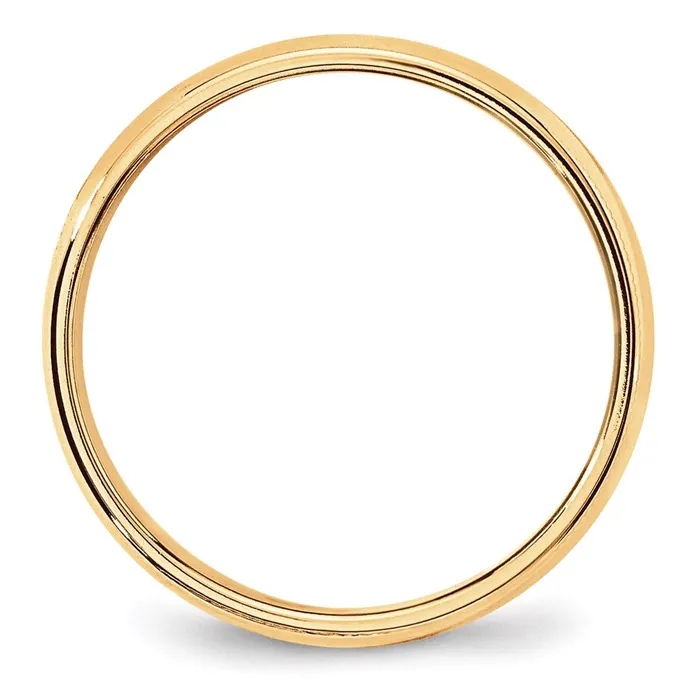 Solid 14K Yellow Gold 6mm Light Weight Milgrain Half Round MensWomens Wedding Band Ring Size 55 Goldia Rings Solid 14K Yellow Gold 6mm Light Weight Milgrain Half Round MensWomens Wedding Band Ring Size 55 Goldia Rings