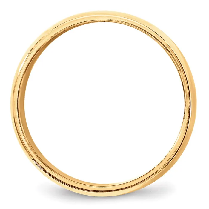 Solid 14K Yellow Gold 8mm Milgrain Half Round MensWomens Wedding Band Ring Size 105 Goldia Rings Solid 14K Yellow Gold 8mm Milgrain Half Round MensWomens Wedding Band Ring Size 105 Goldia Rings