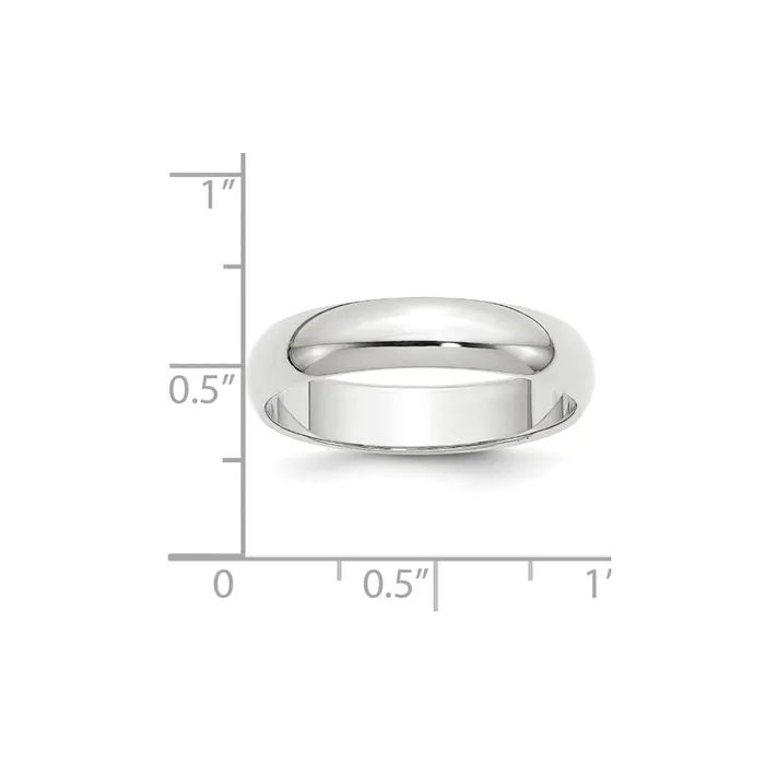 Solid 14K Yellow Gold White Gold 5mm HalfRound MensWomens Wedding Band Ring Size 85 Goldia Rings Solid 14K Yellow Gold White Gold 5mm HalfRound MensWomens Wedding Band Ring Size 85 Goldia Rings