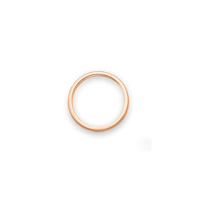 Solid 18K Rose Gold 15mm Milgrain MensWomens Wedding Band Ring Size 8 Goldia Rings Solid 18K Rose Gold 15mm Milgrain MensWomens Wedding Band Ring Size 8 Goldia Rings