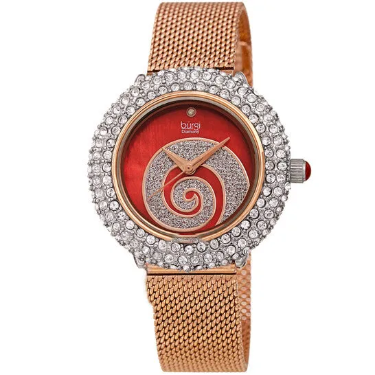 Watches JMS always Original Burgi Swirl Quartz Diamond Red Dial Ladies Watch BUR259RGR Watches JMS always Original Burgi Swirl Quartz Diamond Red Dial Ladies Watch BUR259RGR