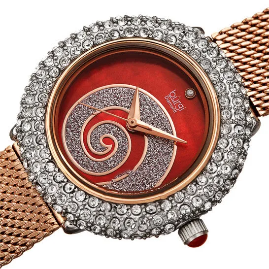 Watches JMS always Original Burgi Swirl Quartz Diamond Red Dial Ladies Watch BUR259RGR Watches JMS always Original Burgi Swirl Quartz Diamond Red Dial Ladies Watch BUR259RGR