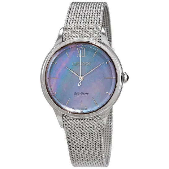 Watches JMS always Original Citizen EcoDrive Mother of Pearl Dial Ladies Watch EM081084N Watches JMS always Original Citizen EcoDrive Mother of Pearl Dial Ladies Watch EM081084N
