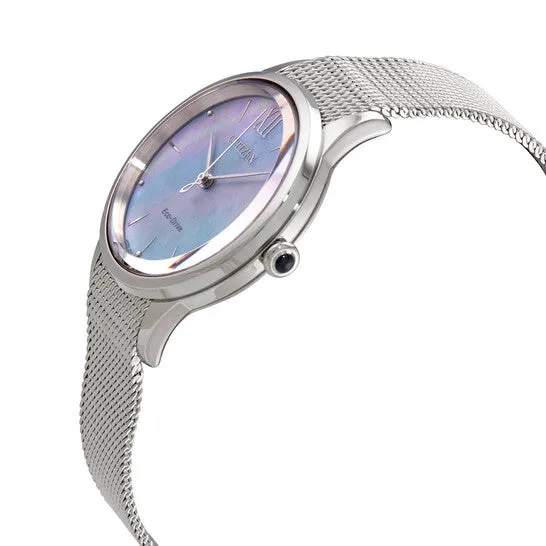 Watches JMS always Original Citizen EcoDrive Mother of Pearl Dial Ladies Watch EM081084N Watches JMS always Original Citizen EcoDrive Mother of Pearl Dial Ladies Watch EM081084N