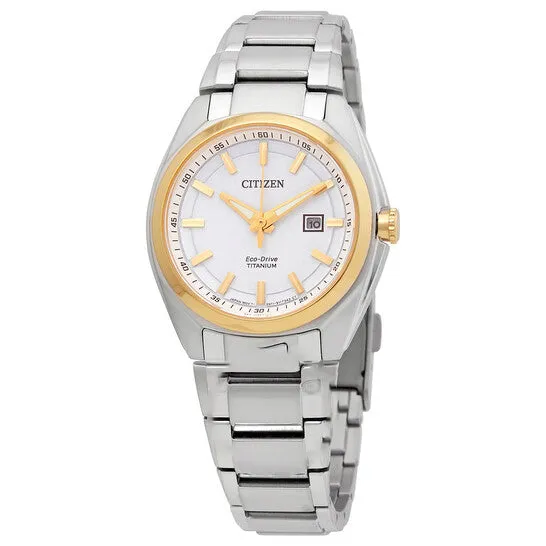 Watches JMS always Original Citizen EcoDrive White Dial Titanium Ladies Watch EW221452A Watches JMS always Original Citizen EcoDrive White Dial Titanium Ladies Watch EW221452A