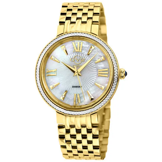 Watches JMS always Original GV2 by Gevril Genoa Diamond Mother of Pearl Dial Ladies Watch 12532