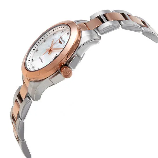 Watches JMS always Original Longines Conquest Quartz Diamond White Mother of Pearl Dial Ladies Watch L33763887 Watches JMS always Original Longines Conquest Quartz Diamond White Mother of Pearl Dial Ladies Watch L33763887