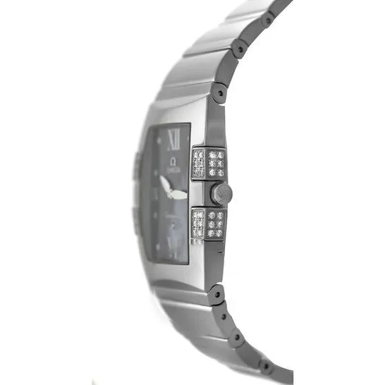 Watches JMS always Original Preowned Omega Constellation Quadrella Quartz Diamond White Dial Ladies Watch 15867200 Watches JMS always Original Preowned Omega Constellation Quadrella Quartz Diamond White Dial Ladies Watch 15867200