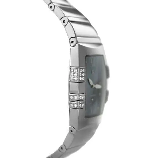 Watches JMS always Original Preowned Omega Constellation Quadrella Quartz Diamond White Dial Ladies Watch 15867200 Watches JMS always Original Preowned Omega Constellation Quadrella Quartz Diamond White Dial Ladies Watch 15867200