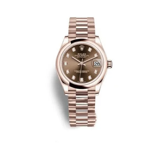 Watches JMS always Original Rolex Datejust 31 Chocolate Diamond Dial Ladies 18 ct Everose Gold President Watch 278245CHDP Watches JMS always Original Rolex Datejust 31 Chocolate Diamond Dial Ladies 18 ct Everose Gold President Watch 278245CHDP