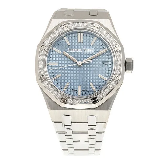 Watches Original Audemars Piguet Royal Oak Automatic Diamond Blue Dial Ladies Watch 15551STZZ1356ST04 JMS always Watches Original Audemars Piguet Royal Oak Automatic Diamond Blue Dial Ladies Watch 15551STZZ1356ST04 JMS always