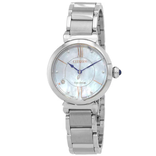 Watches Original Citizen L Series EcoDrive Mother of Pearl Dial Ladies Watch EM107083D JMS always Watches Original Citizen L Series EcoDrive Mother of Pearl Dial Ladies Watch EM107083D JMS always
