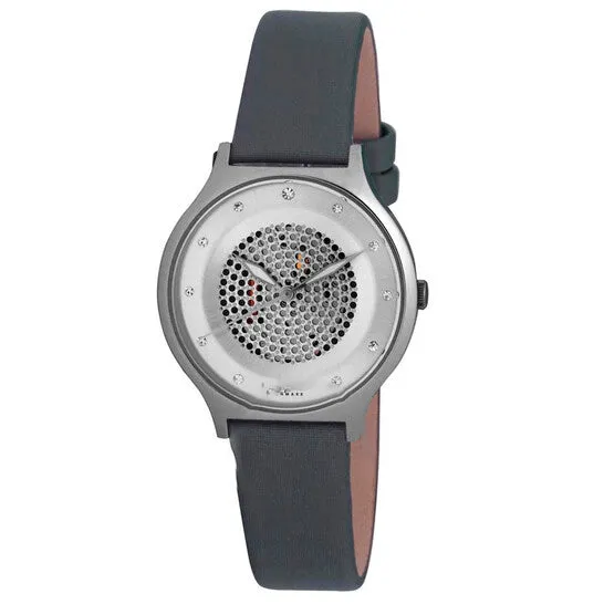 Watches Original Johan Eric Orstead Round Black IP Steel Silver Sunray Dial Swarovski Crystal Ladies Watch JE1600040013 JMS always Watches Original Johan Eric Orstead Round Black IP Steel Silver Sunray Dial Swarovski Crystal Ladies Watch JE1600040013 JMS always