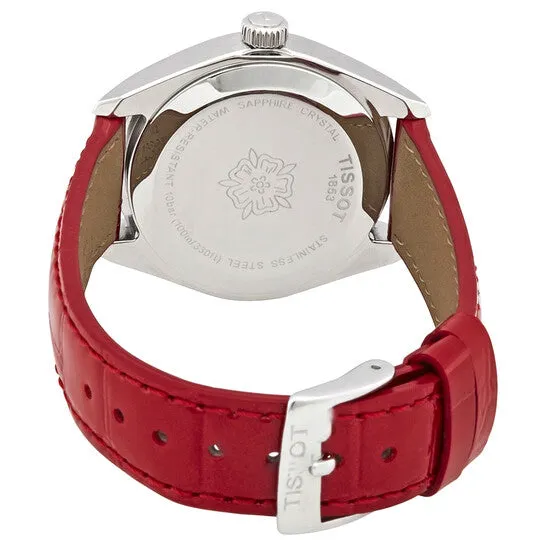 Watches Original Tissot PR 100 Silver Dial Red Leather Ladies Watch T1012101603103 JMS always Watches Original Tissot PR 100 Silver Dial Red Leather Ladies Watch T1012101603103 JMS always