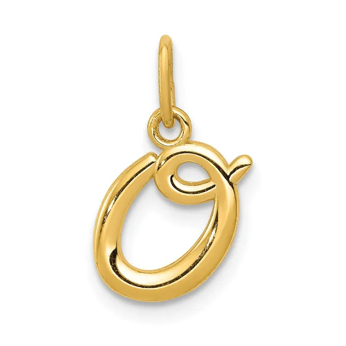 10k Yellow Gold Letter o Initial Charm TreasureFineJewelers Charm Necklaces 10k Yellow Gold Letter o Initial Charm TreasureFineJewelers Charm Necklaces