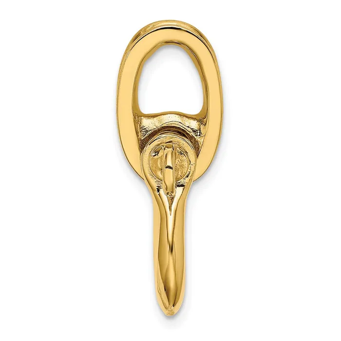 14K 3D Medium Shackle Charm TreasureFineJewelers Charm Necklaces