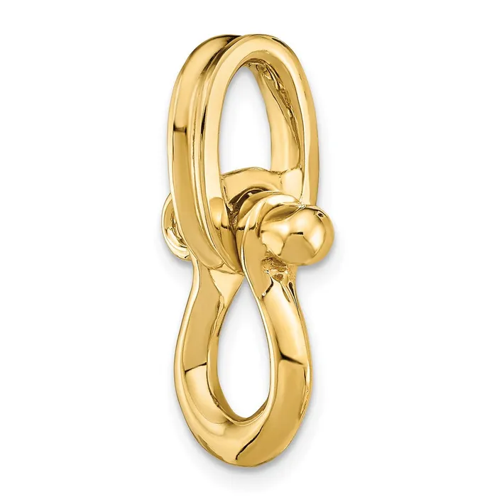 14K 3D Medium Shackle Charm TreasureFineJewelers Charm Necklaces