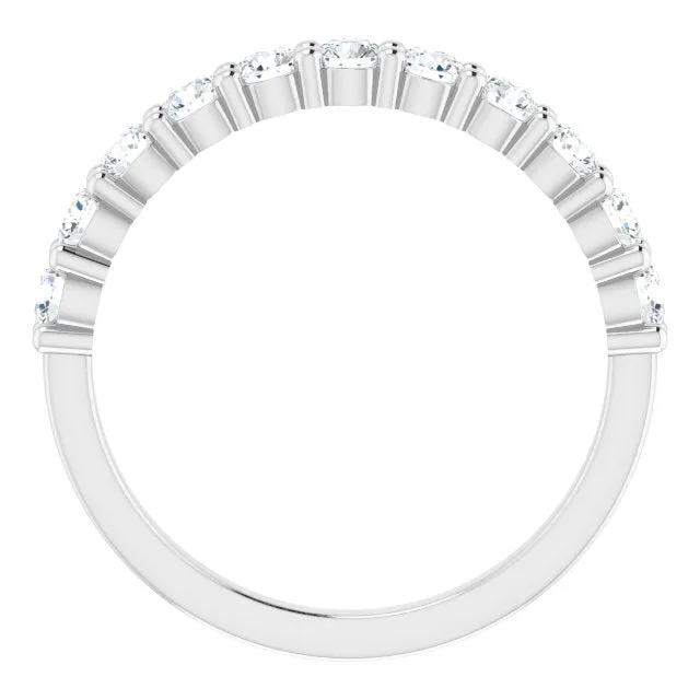 14K White 12 CTW Natural Diamond Anniversary Band TreasureFineJeweler Rings