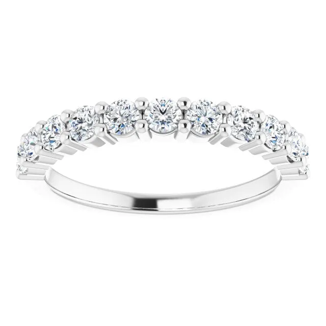 14K White 12 CTW Natural Diamond Anniversary Band TreasureFineJeweler Rings