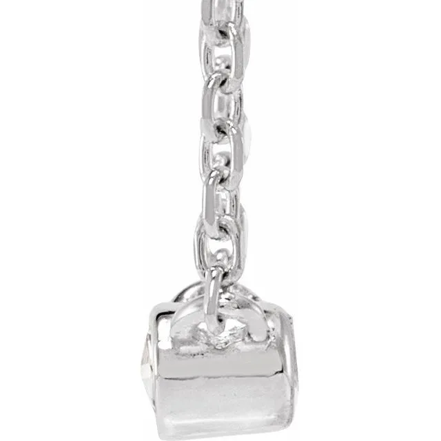 14K White Gold 13 CT Rose GoldCut Natural Diamond BezelSet 18 Necklace TreasureFineJewelers Necklaces