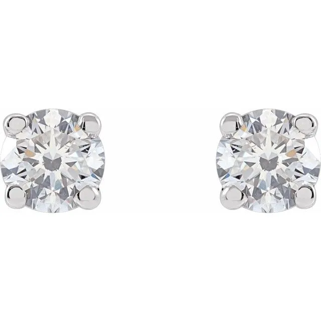 14K White Gold 16 CTW LabGrown Diamond Earrings TreasureFineJewelers Earrings