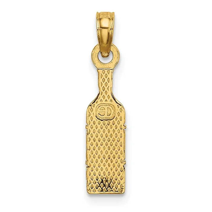 14K Wine Bottle Charm TreasureFineJewelers Charm Necklaces