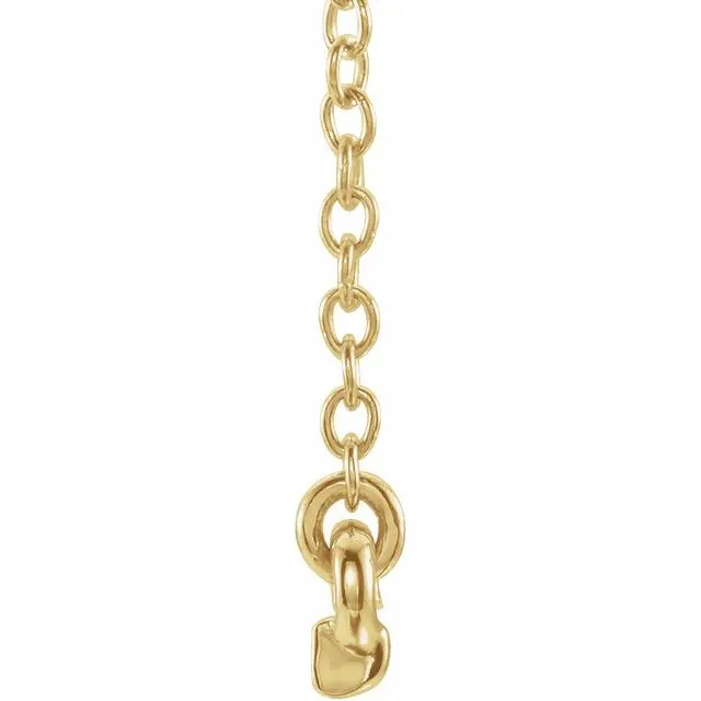 14K Yellow 07 CTW Petite Diamond Bar 1618 Necklace TreasureFineJewelers Necklaces