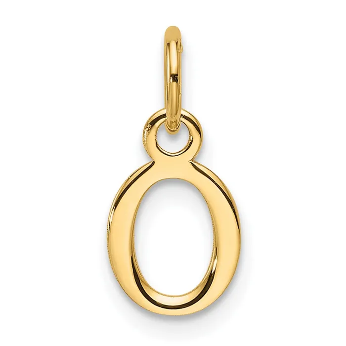 14k Yellow Gold Cutout Letter O Initial Pendant TreasureFineJewelers Necklaces 14k Yellow Gold Cutout Letter O Initial Pendant TreasureFineJewelers Necklaces