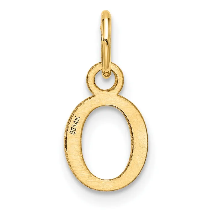 14k Yellow Gold Cutout Letter O Initial Pendant TreasureFineJewelers Necklaces
