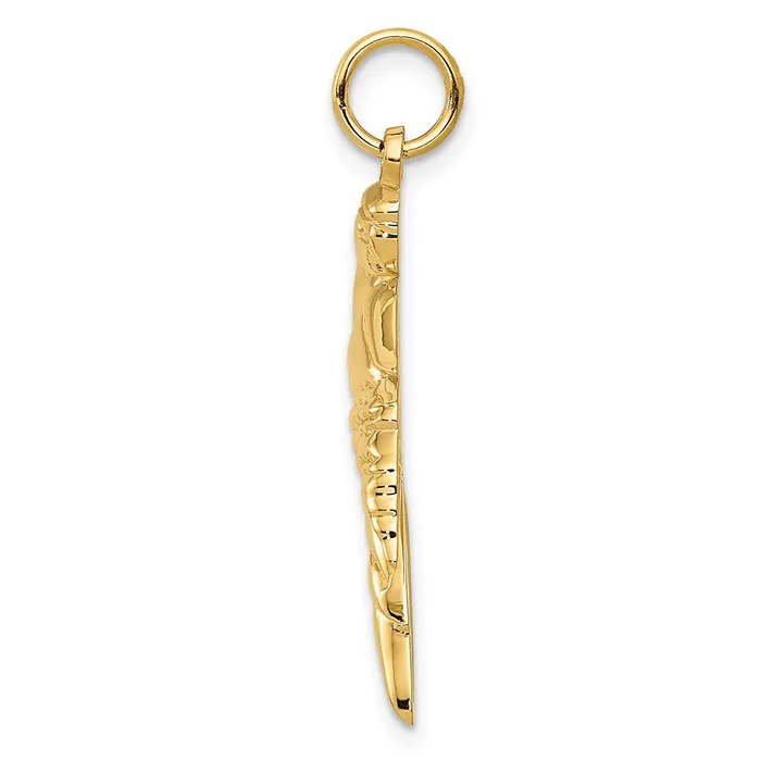 14k Yellow Gold Parrot Charm TreasureFineJewelers Charm Necklaces
