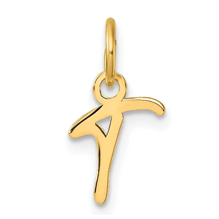 14k Yellow Gold Uppercase Letter T Initial Charm TreasureFineJewelers Charm Necklaces 14k Yellow Gold Uppercase Letter T Initial Charm TreasureFineJewelers Charm Necklaces