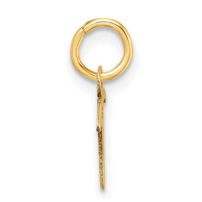 14k Yellow Gold Uppercase Letter T Initial Charm TreasureFineJewelers Charm Necklaces