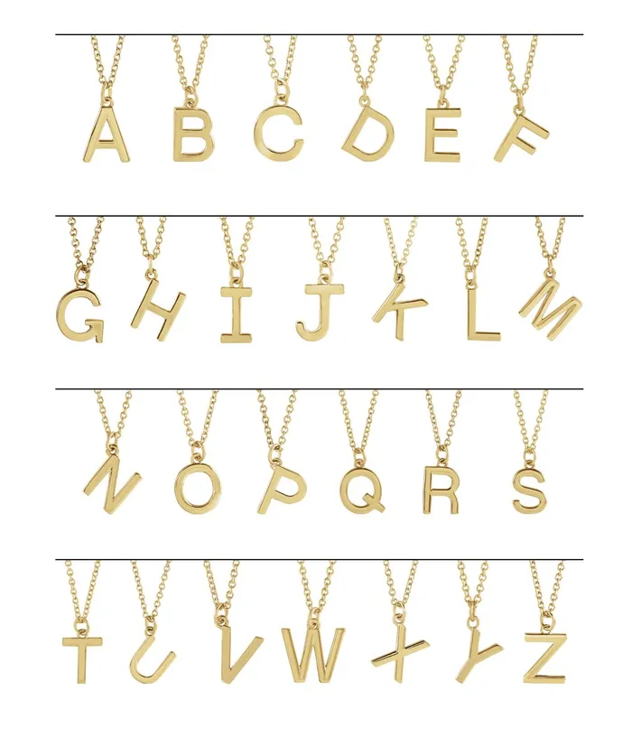 18K Rose GoldPlated Sterling Silver Initial M Dangle 16 Necklace TreasureFineJewelers Necklaces