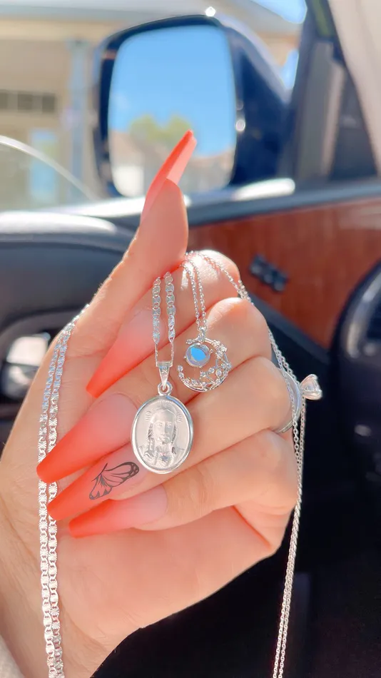 925 Silver JesusMoon Necklace Set MP Jewelry Necklaces