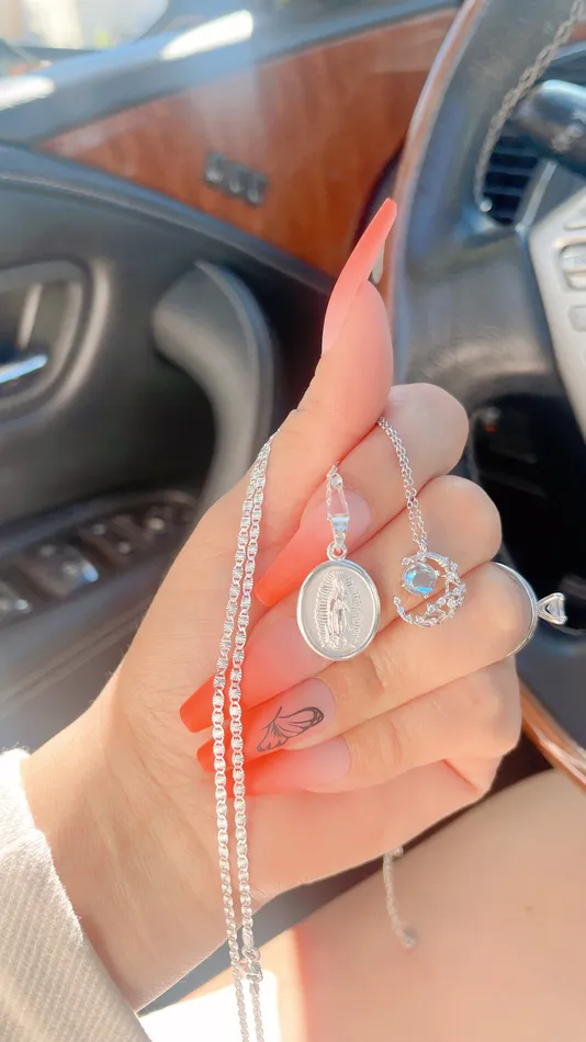 925 Silver JesusMoon Necklace Set MP Jewelry Necklaces