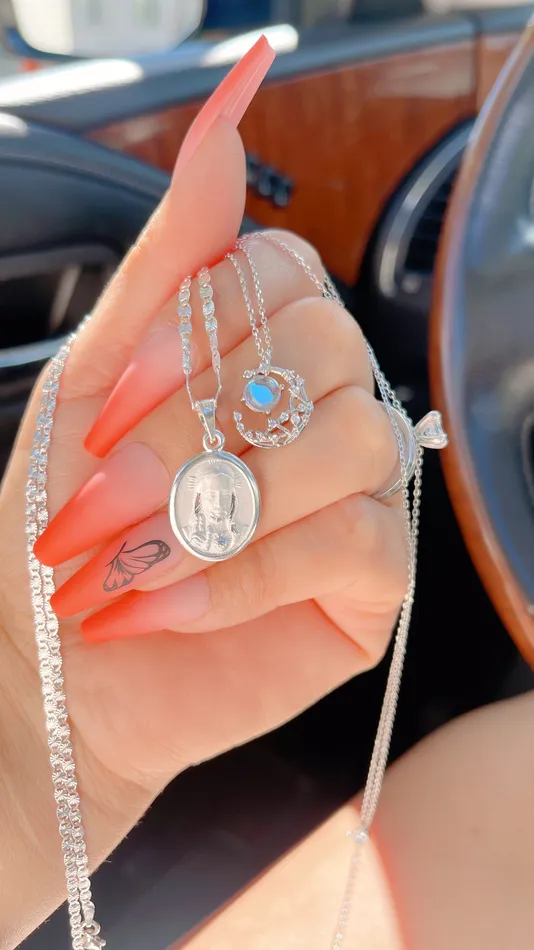 925 Silver JesusMoon Necklace Set MP Jewelry Necklaces