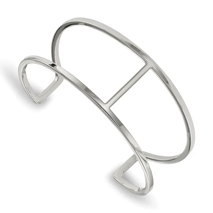 Bracelets Chisel Stainless Steel Polished Cuff Bangle TreasureFineJewelers Bracelets Chisel Stainless Steel Polished Cuff Bangle TreasureFineJewelers