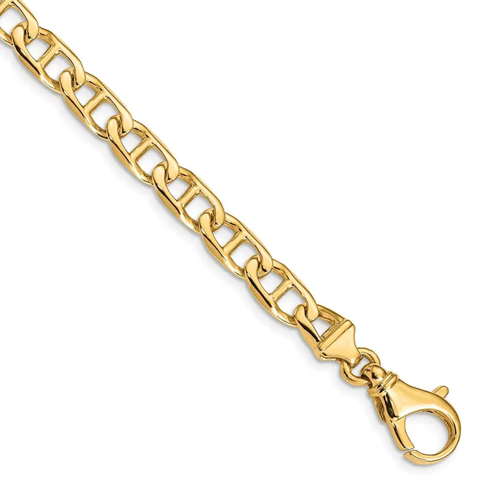 Bracelets TreasureFineJewelers 14K 7 inch 65mm Hand Polished Fancy Link with Fancy Lobster Clasp Bracelet Bracelets TreasureFineJewelers 14K 7 inch 65mm Hand Polished Fancy Link with Fancy Lobster Clasp Bracelet