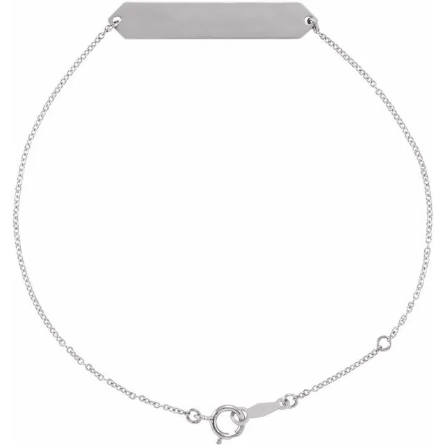 Bracelets TreasureFineJewelers Sterling Silver Geometric 78 Bracelet