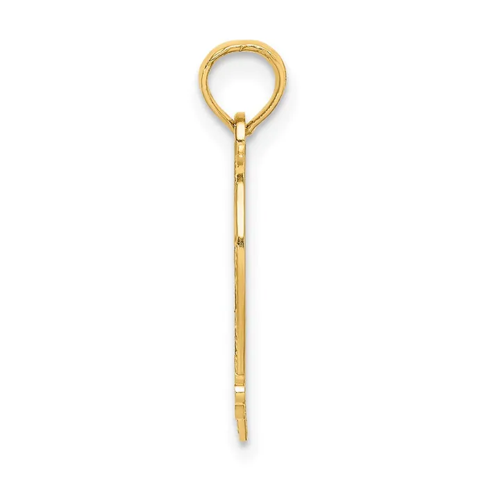 Charm Necklaces 14K QUINCE ANOS 15 in Heart Charm TreasureFineJewelers