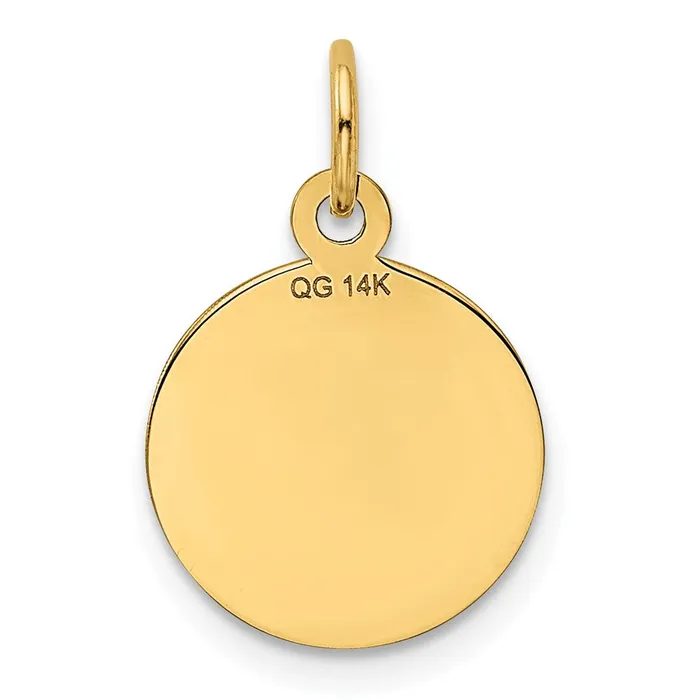 Charm Necklaces TreasureFineJewelers 14k Yellow Gold HAPPY ANNIVERSARY Charm