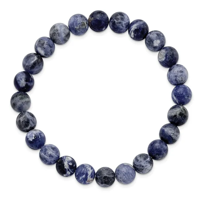 Chisel 8mm Sodalite Agate Beaded Stretch Bracelet TreasureFineJewelers Bracelets