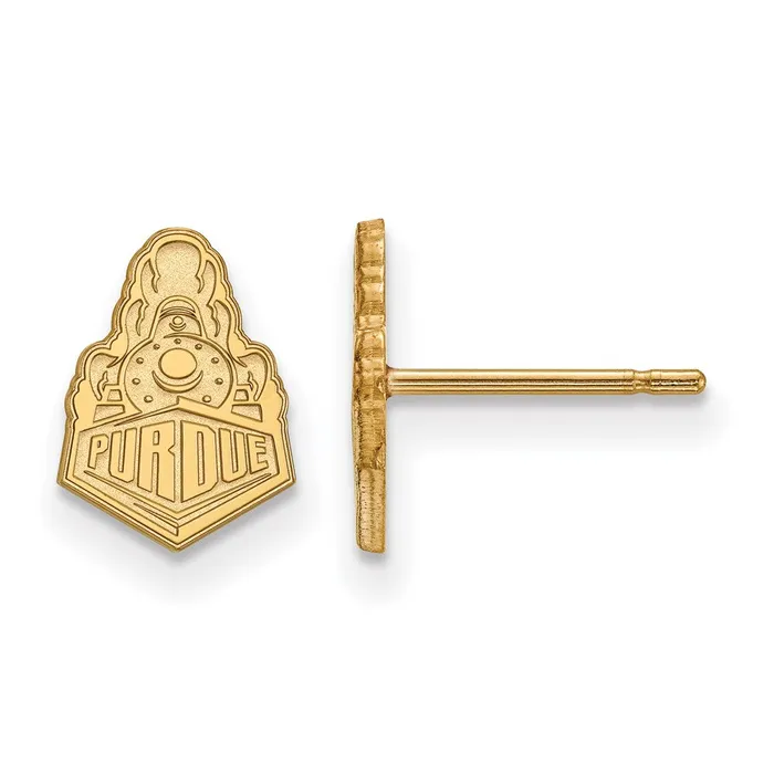 Earrings TreasureFineJewelers 14k Gold Purdue University Boilermakers Train Logo Extra Small Post Earrings Earrings TreasureFineJewelers 14k Gold Purdue University Boilermakers Train Logo Extra Small Post Earrings