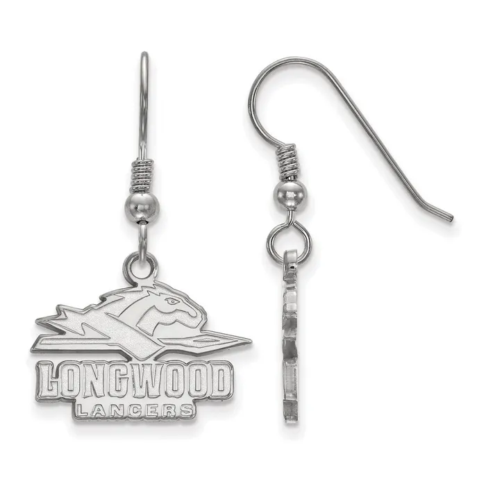 Earrings TreasureFineJewelers Sterling Silver Rhodiumplated Longwood University Lancers Small Dangle Wire Earrings Earrings TreasureFineJewelers Sterling Silver Rhodiumplated Longwood University Lancers Small Dangle Wire Earrings